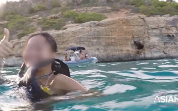 Experience The Thrill Of Public Outdoor Sex With Jav Starlet, Showcasing Her Luscious Pussy And Sensual Underwater Creampie