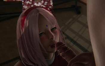 Experience The Alluring Enchantress Sakura's Luscious Sucking Skills In This Uncensored Naruto 3d Hentai!