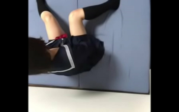 Japanese High School Girl's Steamy Solo Action On The Futon